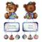 MP Studia Teddy Bear Plastic Canvas Counted Cross Stitch Kit